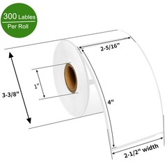 1PK Compatible for DYMO 30256 Thermal Shipping Labels 2-5/16″ x 4″ for 450 Turbo