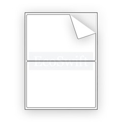 200 Shipping Labels 8.5×5.5 Half Sheets Self Adhesive 2 Per Sheet – EcoSwift