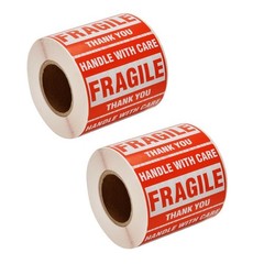 Fragile Stickers 2×3 Fragile Label Sticker Handle With Care Mailing 500 Per Roll
