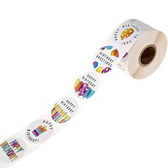 500pcs Happy Birthday Stickers Greetings Round Seal Label for Party Gift Package