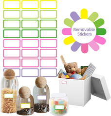 Removable Freezer Labels,1×2 Inch Color Coding Removable Labels for Food Contain