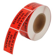 20 Roll of 500 1X2 This Is a Set Do Not Separate Shipping Stickers Mailing Label