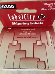 Shipping Labels 2 5/16″ x 4″ (59mm x 101 mm) Box of 300