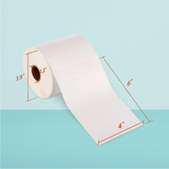 Thermal Shipping Labels 4×6 350 Labels 4 Rolls Compatible with Rollo Zebra Broth