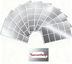 100Pcs Scratch off Stickers 58×35Mm Rectangular Self‑Adhesive Scratch off Labels
