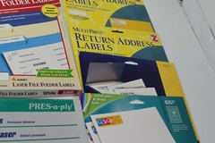 Huge Lot of Avery , Z international, Simon, Assorted Laser, Mailing, Labels