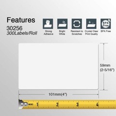 DYMO LW 30256 Compatible LARGE Direct Thermal Address Labels – (5) Rolls of 300