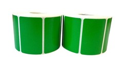 2.5×1.5 Green Direct Thermal Barcode Labels Zebra 1″ Core 2 Rolls 1,800 Labels