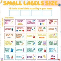 54Pcs Teacher Toolbox Labels Classroom Decoration SelfAdhesive Colorful Toolb…