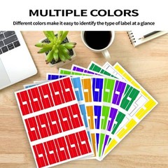 270 PCS Tear Resistant Cable Labels, 9 Colors Waterproof Cable Tags Wire Labels