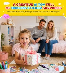 Portable Mini Voice Sticker Printer – AI Drawing, Thermal Sticker Maker for Kids