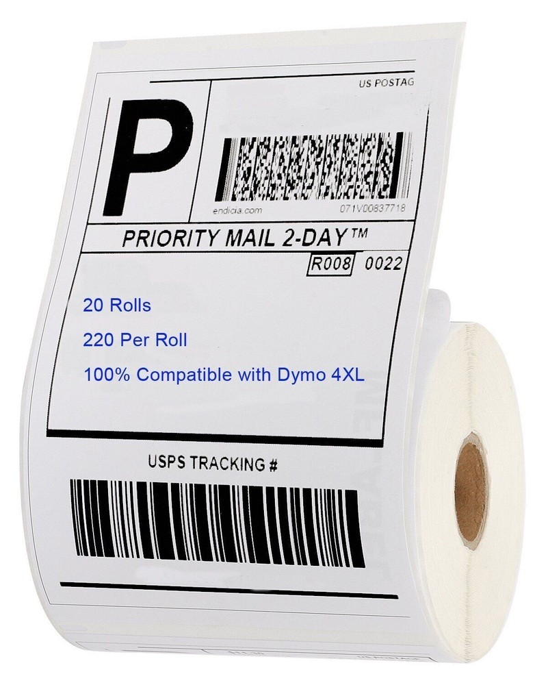 1~4~6~8~20~40~100 Rolls 4×6 220/Roll Thermal Labels Compatible Dymo 4XL 1744907