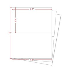 4000 Premium 8.5×5.5 Half Sheet Shipping Mailing Label Self Adhesive 2 Per Sheet