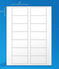7000 3″ X 1.5″ Matte White Printable Barcode Labels Inkjet Laser Printers R010
