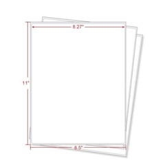 100 Full Sheet Shipping Labels 8.5×11 Self Adhesive Blank Paper for Laser/Inkjet