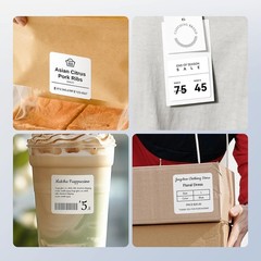 3 Rolls Set Label for B1/B21/B3S Label Printer, 1.57″ x 1.18″ (40×30 mm), Wat…