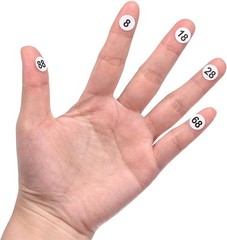 HYBSK 2000pcs 1 to 100 Number Labels 0.4 inch Round Dot Stickers for Inventory S