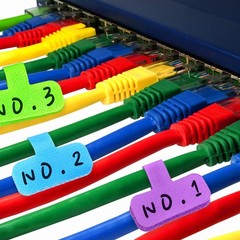 Self-Adhesive Cable Labels Multi-Color Cord Wire Label Writable for Cables