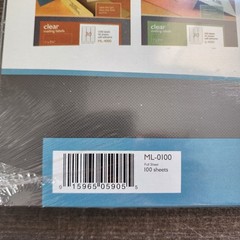 Maco ML-0100 Full Sheet Laser Ink Jet Labels White 8-1/2 x 11 Qty 3 Boxes of 100