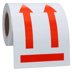 3×5 inch Red Arrows This Side Up Stickers Safe Handling for Shipping and Pack…