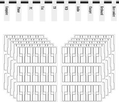 White Cable Labels, 300 Premium Wire Label Tags for Electronics, Printable Cord