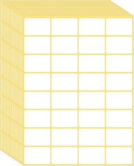 480 Pcs White Blank Labels Self Adhesive Library Book Spine Labels 1″ x 1.5″ …