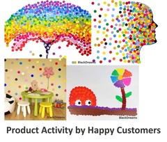 BlackDreams 2000pcs 12mm Round Dots Stickers Self-Adhesive Labels Mix