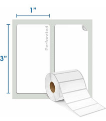 2 Rolls Spartan 3″ X 1” Direct Thermal Labels Perforated Compatible Rollo Zebra