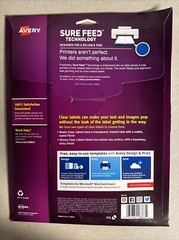 Avery 18863 Easy Peel Shipping Labels 100 labels – 10 Sheets 2″ x 4″ Clear