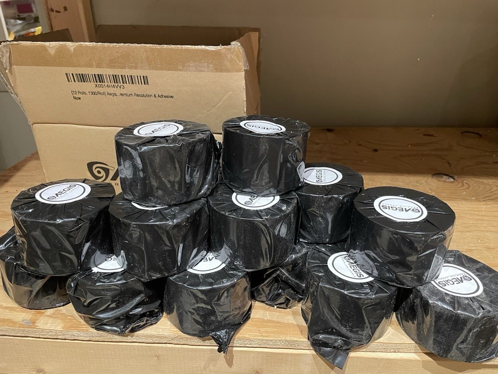 Aegis Adhesives 2” X 1” Direct Thermal Labels UPC Barcodes 1300/Roll 17 rolls
