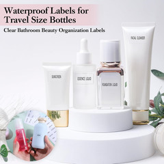 360 Pcs Waterproof Labels for Bottles, Travel & Toiletry Bottles – Refillable, C