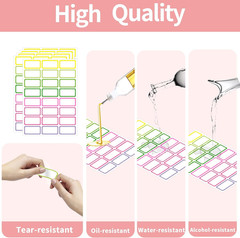 Removable Freezer Labels,1×2 Inch Color Coding Removable Labels for Food Contain