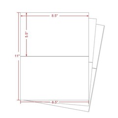Shipping Labels 2 per Page – Half Sheet Shipping Labels for Laser & Inkjet Pr…