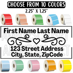 50 RETURN ADDRESS MAILING LABELS 2.25″×1.25 ENVELOPE STICKERS SCRATCH RESISTANT