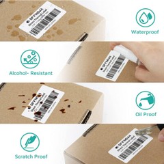 60Rolls 2.25 x1.25 Direct Thermal Barcode Labels Zebra LP2824 TLP2824 LP2844