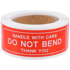 150 Pcs/Roll Label Do Not Bend Sticker Shipping Tape for Packing Stickers