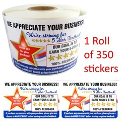 1 Roll of 350 eBay Thank You for Your Purchase Shipping Labels Stickers 3″ x 2″