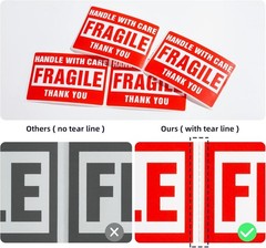 Fragile Stickers 2×3″ 3×5″ Fragile Label Sticker Handle With Care 500/Roll 1-20x