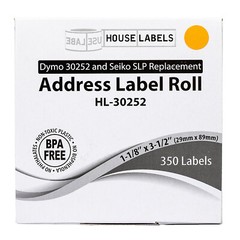 DYMO LW 30252 ORANGE Address Labels for LabelWriter – 2 Rolls of 350 – FAST SHIP