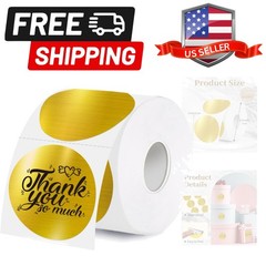 2 Inch Holographic Thermal Labels,Gold Round Thermal Printer Labels,Printable…