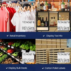 14,000 White Pricing Labels for Monarch 1136 – 8 Rolls Value Pack, USA Made