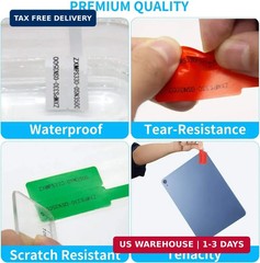 White Cable Labels, 300 Premium Wire Label Tags for Electronics, Printable Cord