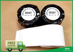 4 Rolls White Paper for Address Shipping Internet Postage Labels 30387 Return