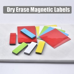 Dry Erase Magnetic Labels Multicolor (1” × 3” 60 Pcs),Blank Magnets for Whi…