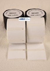 2 Rolls Dymo Compatible 30334 Multi-Purpose -1000 Labels Per Roll
