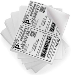 Shipping Labels 8.5×5.5 half sheet Self Adhesive 2 Per Sheet POLYSELLS 2UP
