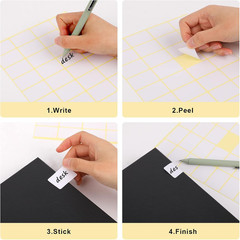 480 Pcs White Blank Labels Self Adhesive Library Book Spine Labels 1″ X 1.5″ Mai