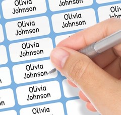 No-Iron Clothing Labels for Kids – Waterproof & Self-Stick Name Labels for Cl…