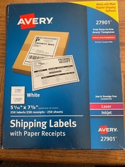Avery Shipping Labels With Reciepts 27901-Brand New-SHIPS N 24 HOURS