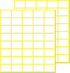 1000 Pack, 0.5″ X 0.75″ – White Labels Stickers for Writing, Price Stickers